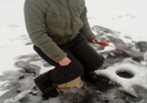 Zemledus makšķerēšana Krastiņos