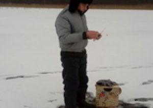 Zemledus makšķerēšana Krastiņos